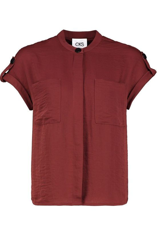 CKS Femmes Chemise Robertia Bordeaux / Maroon