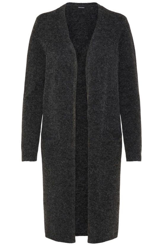 Vero Moda Cardigan doffy Ls Long Open Dark Grey Marle