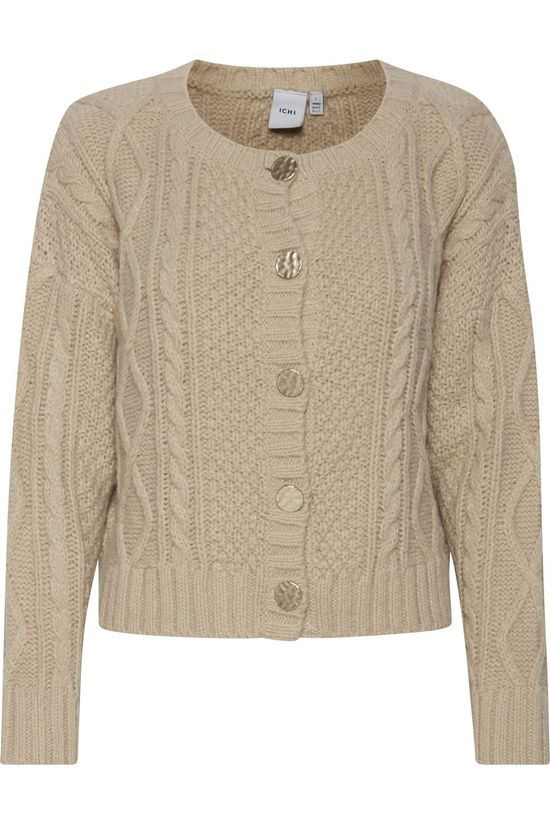 Ichi Cardigan Ihmarissa Sand Brown