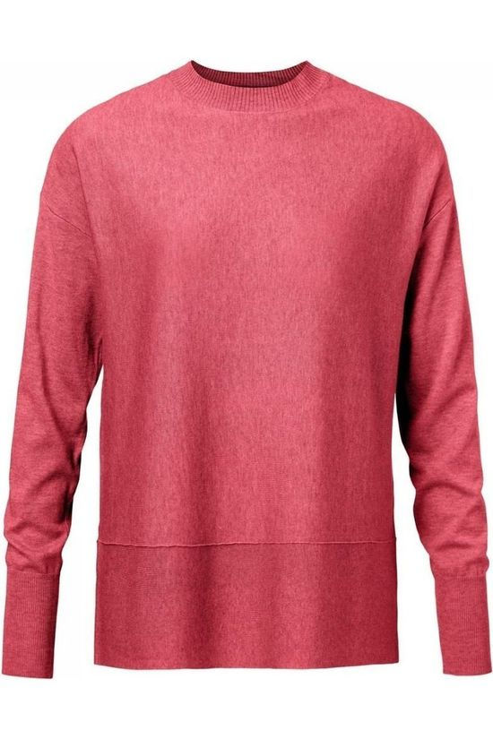 Yaya Trui Mock Neck With Contrast mid red