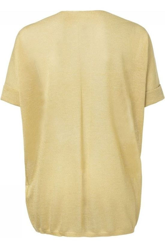 Yaya Pull Lurex Boat Neck With Ribbed Detail On Back light yellow