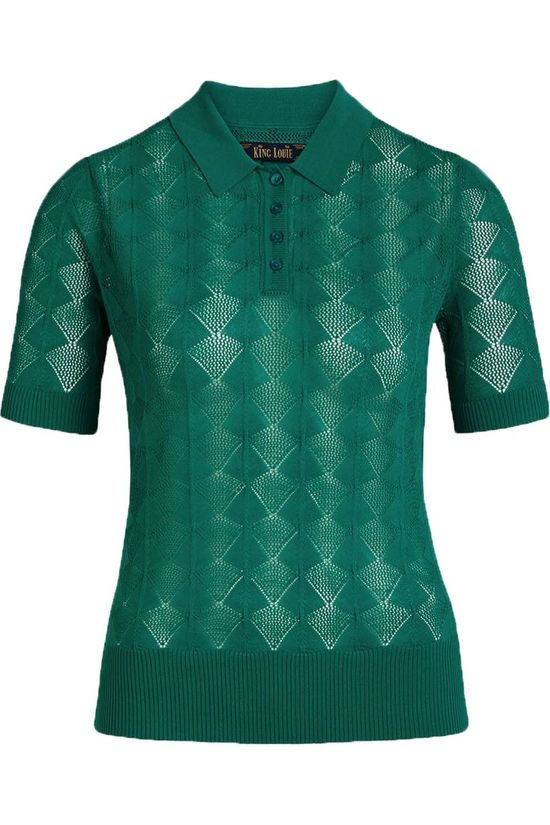 King Louie Pull Polo Moonstone dark green