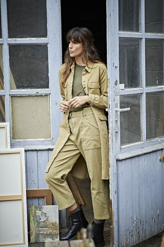 Soft Rebels Zara Oneck Knit dark khaki
