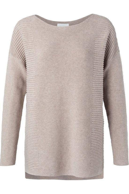 Yaya Pull Cotton With Small Splits On Sides Ecru