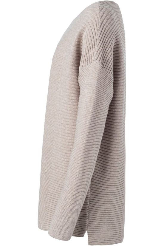 Yaya Pull Cotton With Small Splits On Sides Ecru