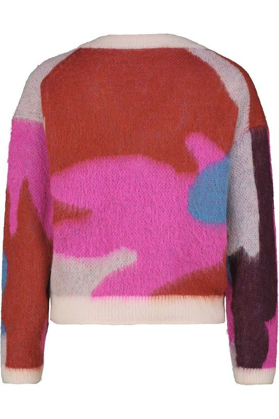 CKS Femmes Pull Kristi Off White/Fuchsia