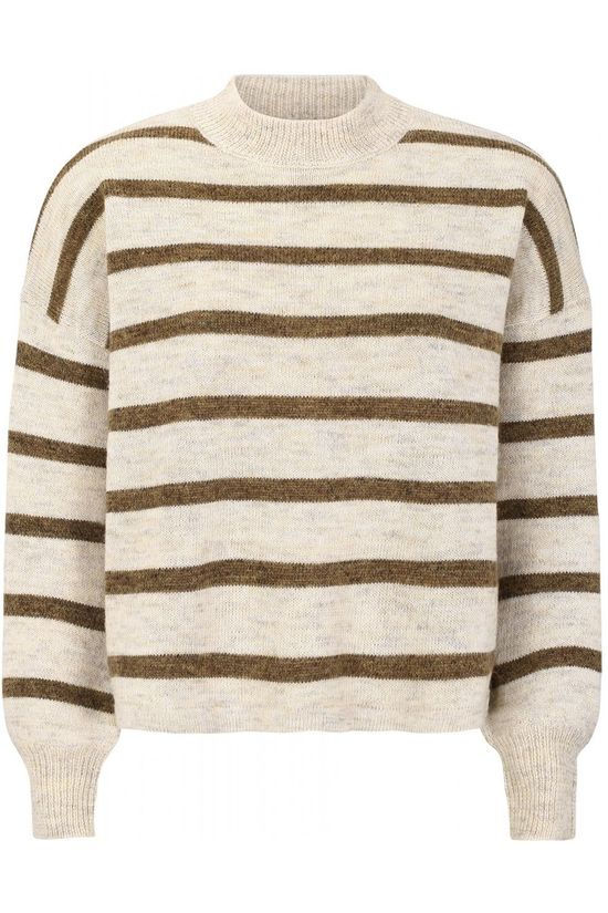 Soft Rebels Pull SbPatia Tneck Ecru/Brown