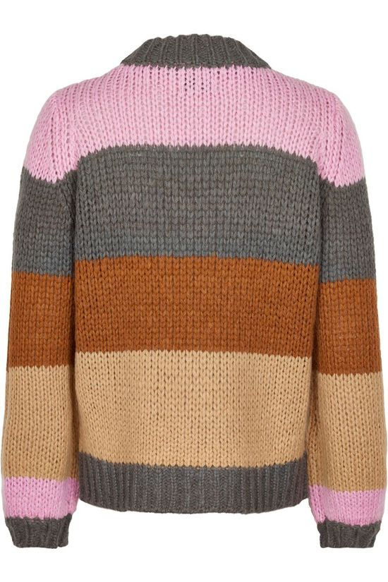 Numph Pull bejouhi Camel Brown/Light Pink