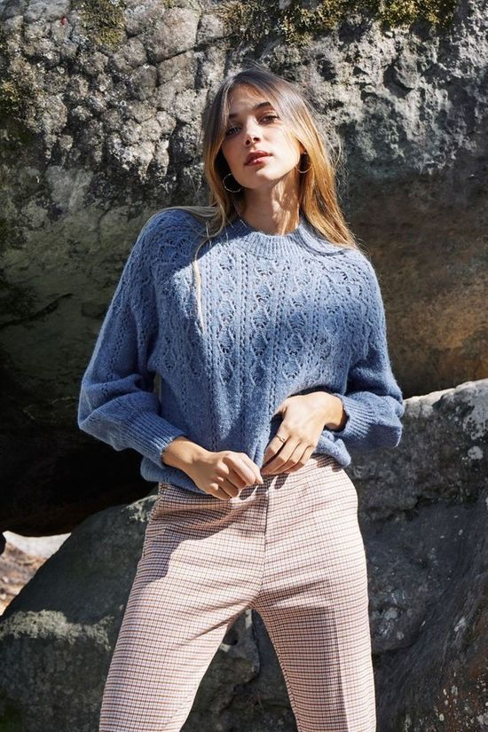 Grace&Mila Pull Bonheur light blue