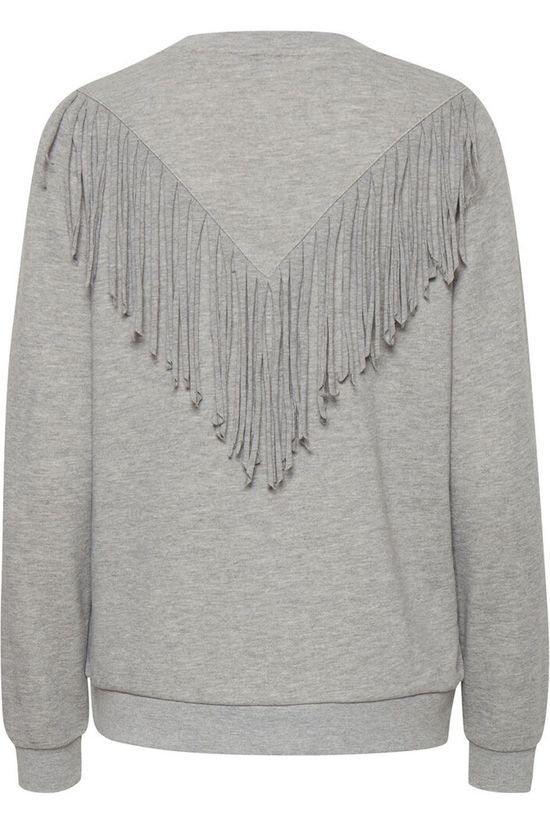 B.Young Pull Bysophie Frills Sweat mid grey