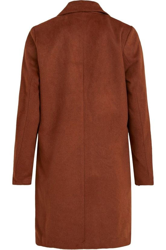 Vila Jas eovita Coat/Su - Noos dark brown