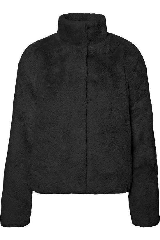 Vero Moda Manteau thea  3/4 Faux Fur Black