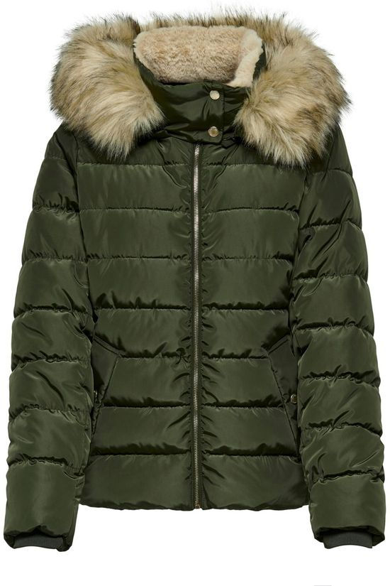 Only Jas camilla Quilted dark green