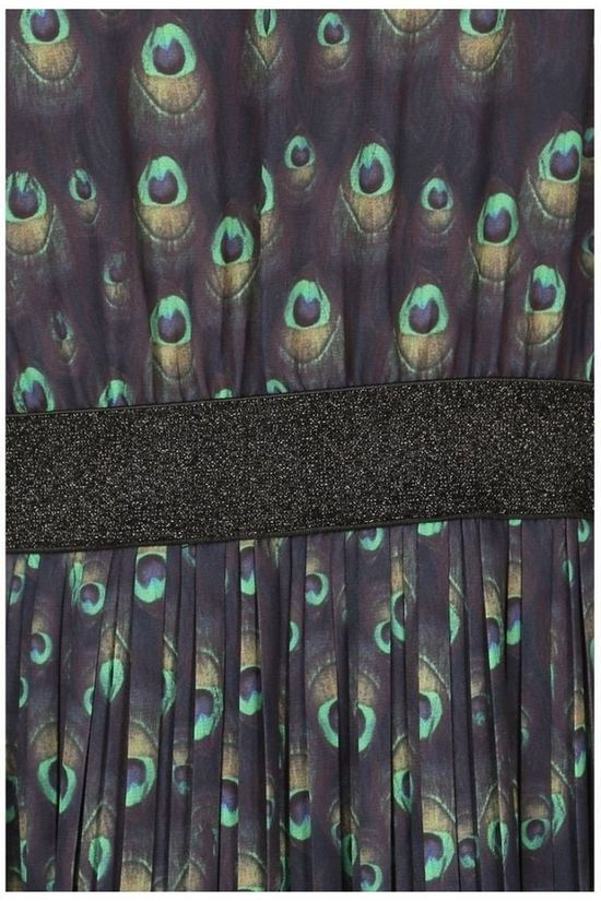 Vila Joy Robe Pan-L-53-B Navy Blue/Mid Green