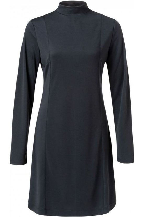 Yaya Robe Ls Jersey W. Turtle Black