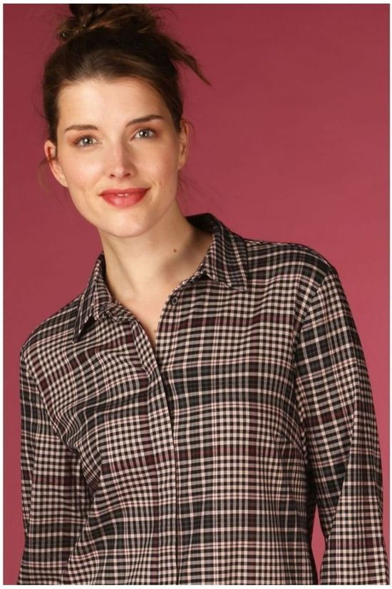 ARMEDANGELS Jurk Ulrikaa Bordeaux / Maroon/Black