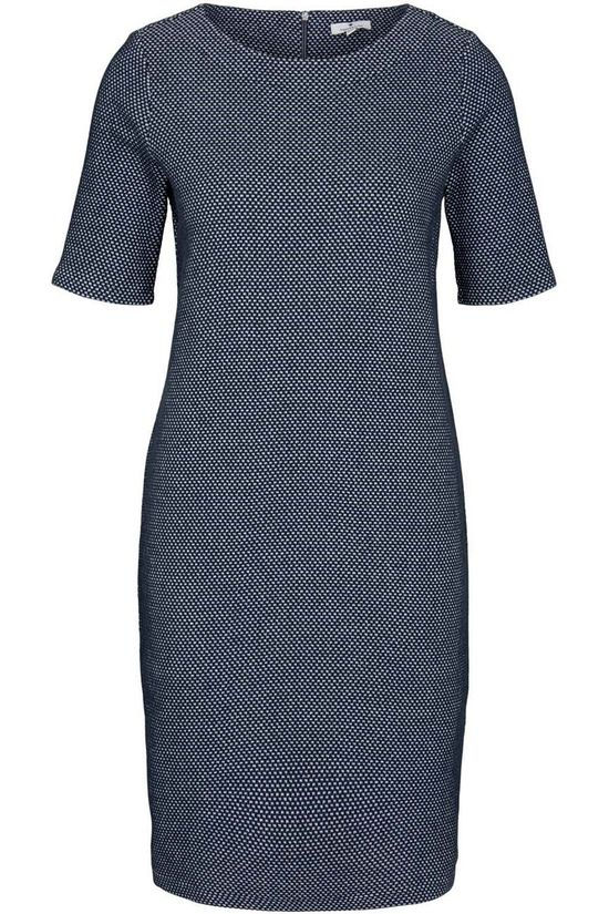 Tom Tailor Jurk 1024072 Navy Blue/Off White