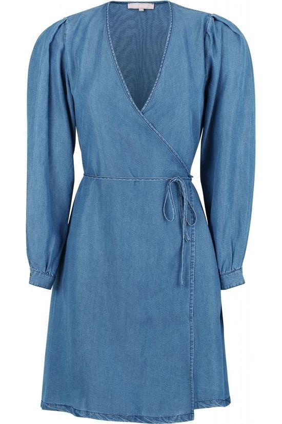 Soft Rebels Robe SbSasha Ls Wrap Mid Blue (Jeans)