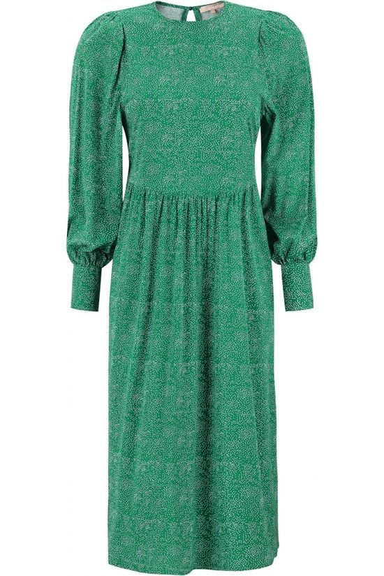 Soft Rebels Jurk SbDota Midi green/white