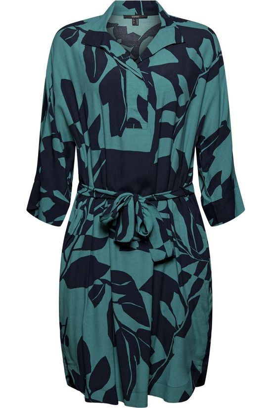 Esprit Jurk 031Eo1E337 Turquoise/Navy Blue