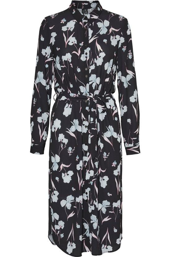 Vero Moda Jurk Vmrosalita Ls Black/Light Pink