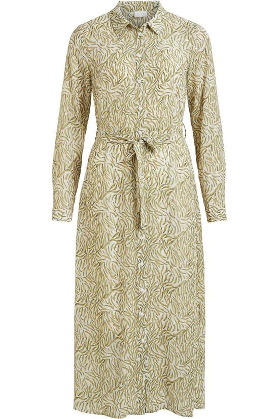 Vila Robe Vigael Medi /Rx Ecru/Light Green