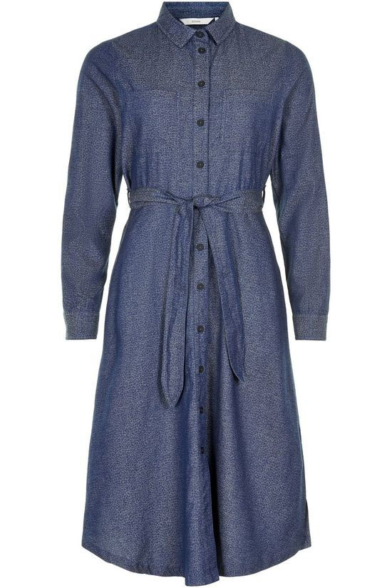 Numph Robe brinsley Navy Blue/Camel Brown