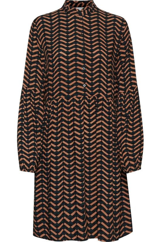 B.Young Robe Byhenna Camel Brown/Dark Green