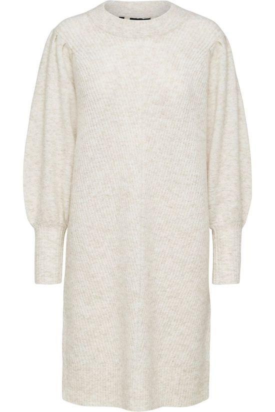 Selected Jurk linna Ls O-Neck B Sand Brown