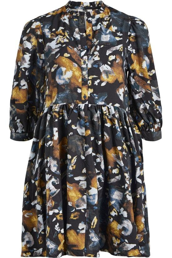 Object Robe Objgalina Dark Blue/Assorted / Mixed