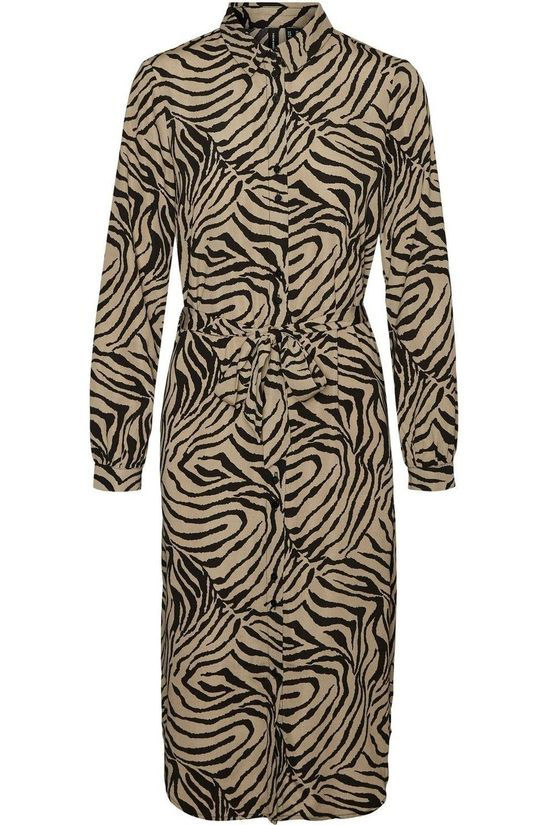 Vero Moda Jurklisa Graphic Dark Khaki/Black