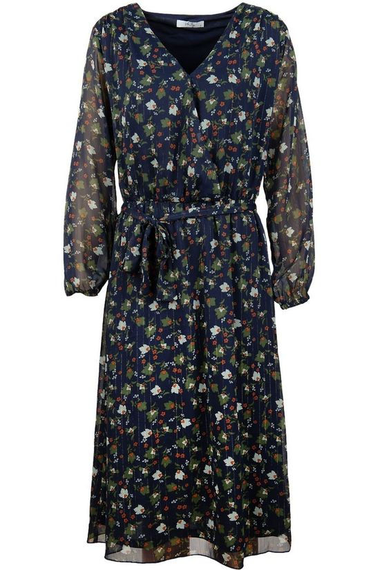 Vila Joy Robe Dates-L-52-A Navy Blue