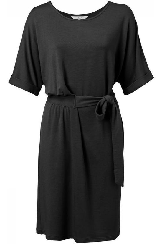Yaya Robe Pleated Midi With Folded Cuffs Black