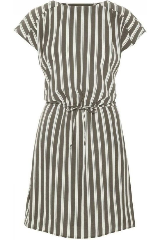 Vero Moda Robe Vmsasha Bali S/S Ga Aop mid khaki/white