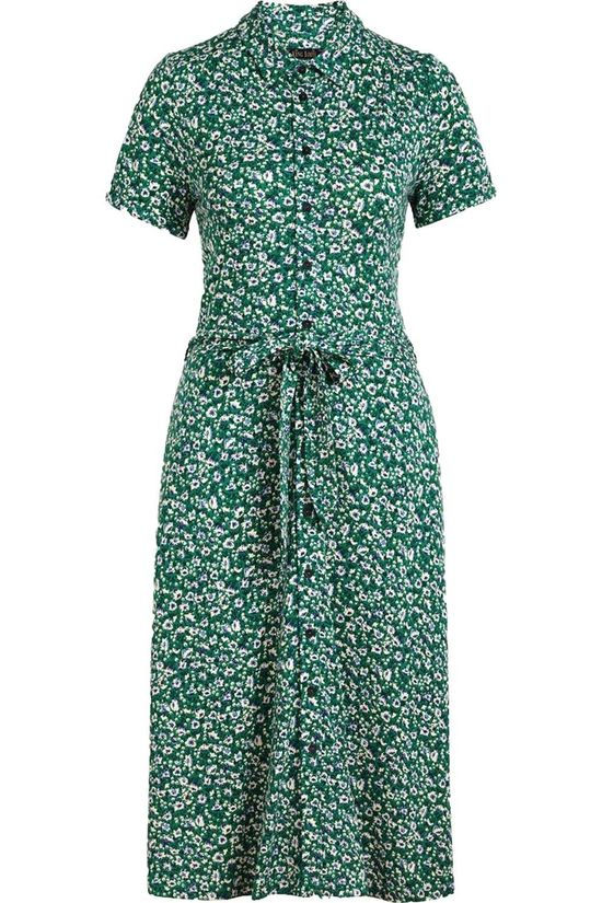 King Louie Robe Olive Perris mid green/white