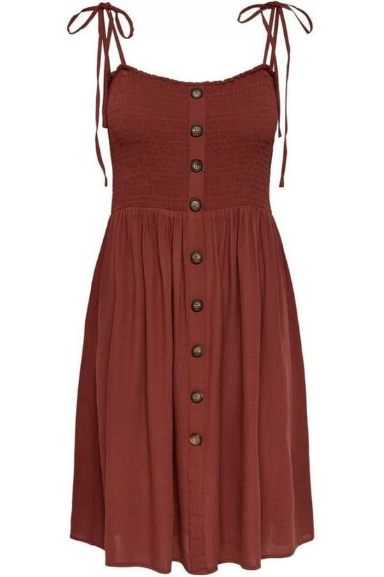 Only Robe Onlannika S/L Smock dark red