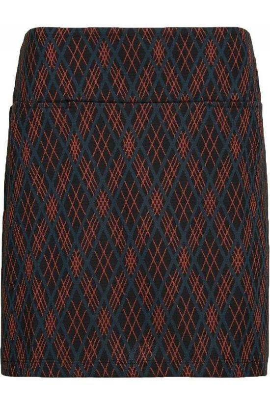 King Louie Jupe Olivia Argyle Black/Rust