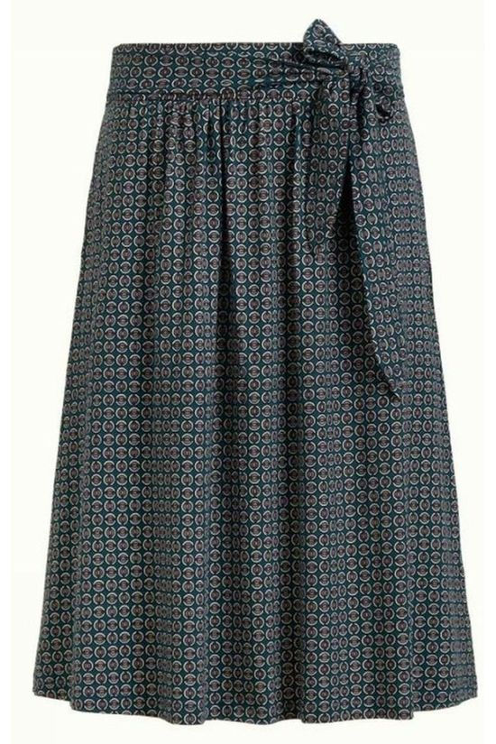 King Louie Rok Gail Bourbon dark green/light pink