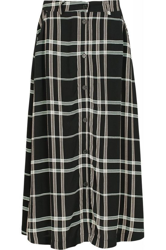 Soft Rebels Jupe SbLillian Midi Black/Light Green