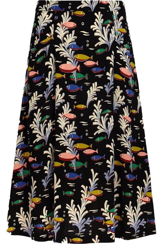 King Louie Rok Lori Skirt Big Sur Black/Light Pink
