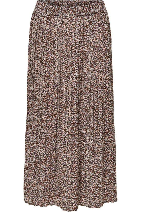 Selected Rok Slflisa-Poppy Mw Midi Mid Brown/Ass. Flower