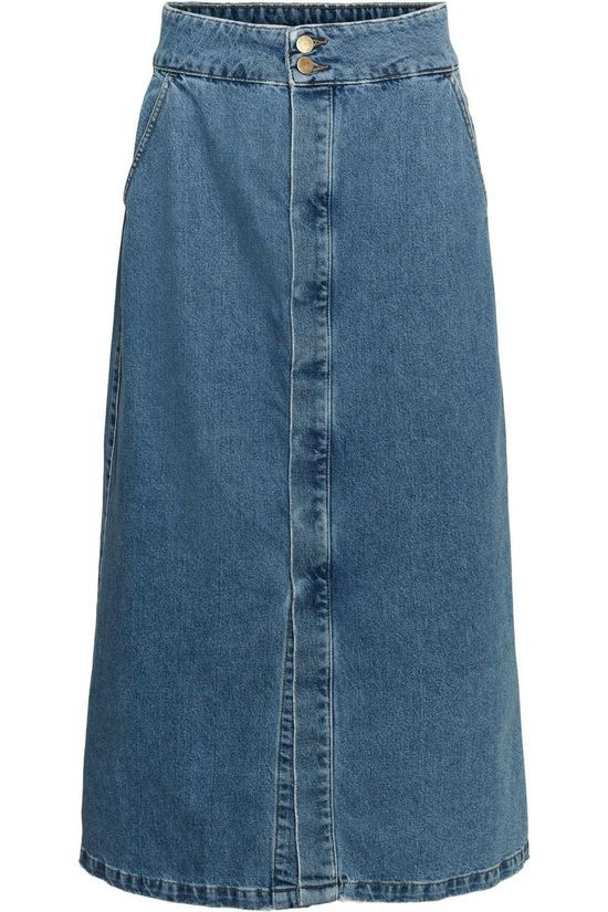 Vero Moda Jupe Vmerina Mid Blue/Denim / Jeans