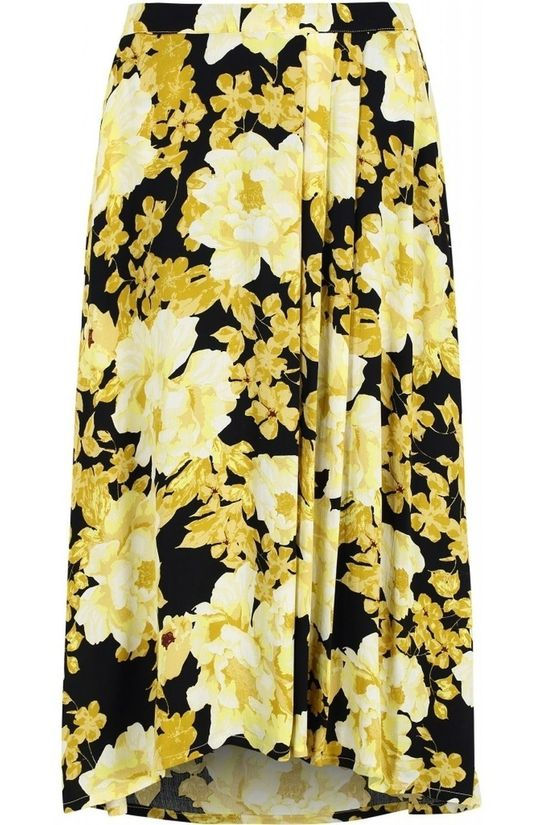 Soft Rebels Rok SbRosanna Midi Black/Ass. Flower