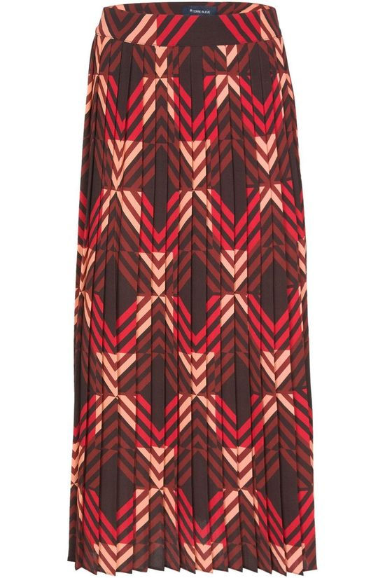 Terre Bleue Jupe Tosca dark brown/red