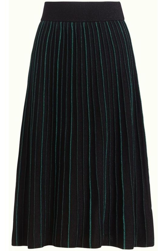 King Louie Rok Pintuck Dazzle Stripe Black/Green