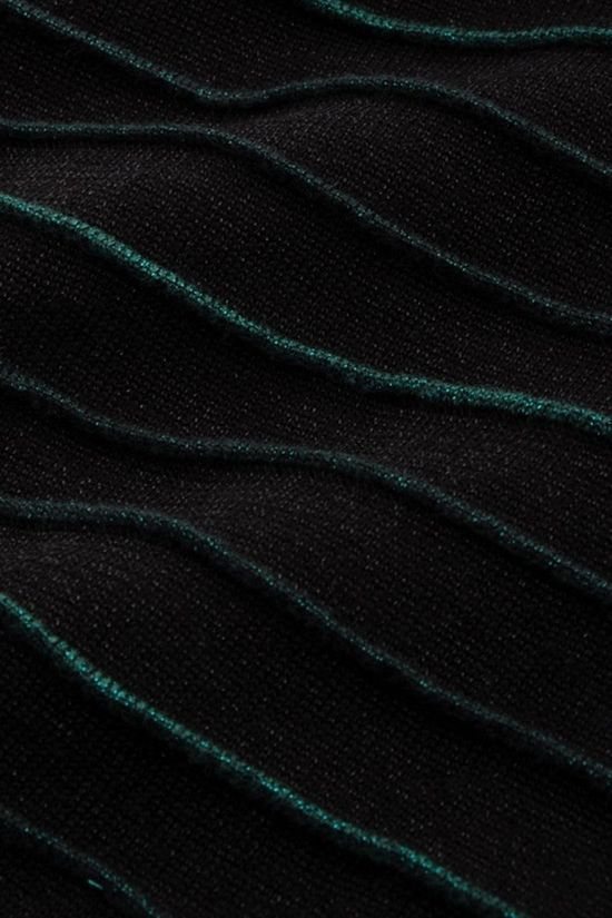 King Louie Rok Pintuck Dazzle Stripe Black/Green