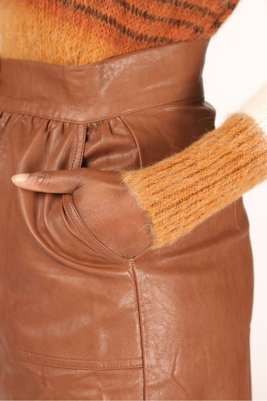 FRNCH Jupe Edanur mid brown