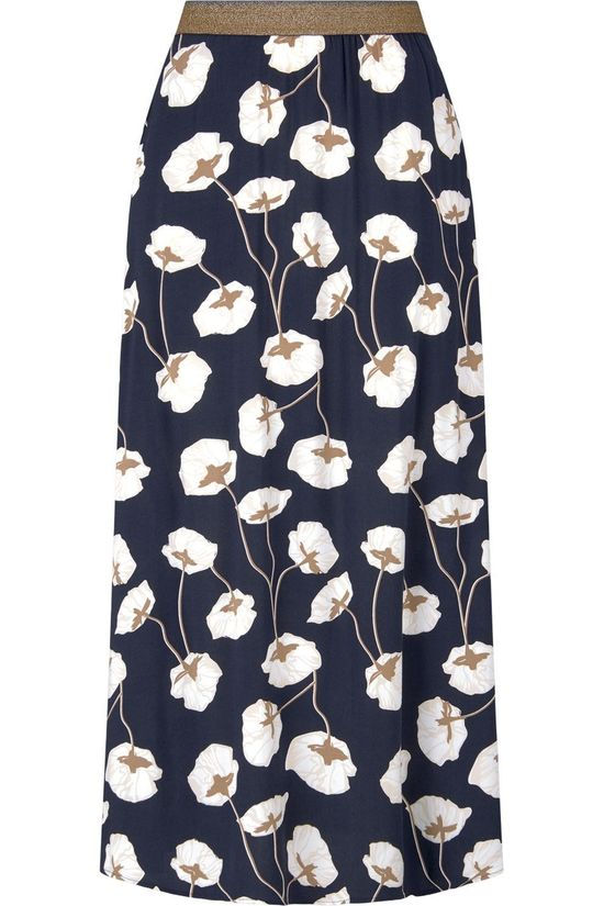 Tom Tailor Rok 1021926 Navy Blue/Off White