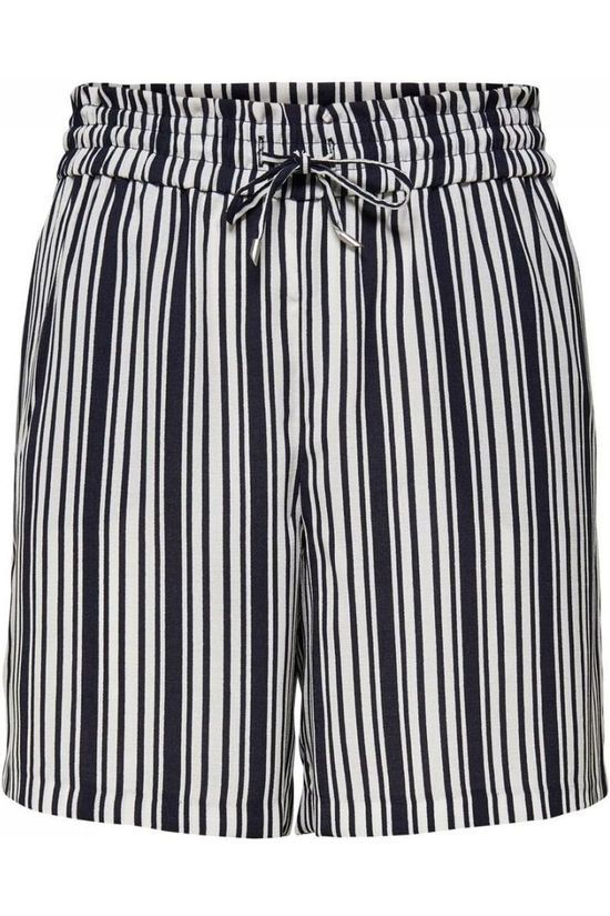 Only Short Onlpiper-Ann Mw Stripe Cc Navy Blue/White