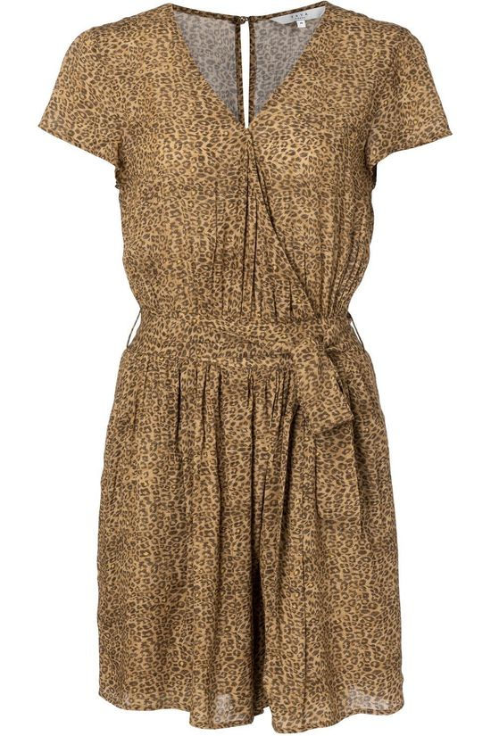 Yaya Combinaisoned Playsuit With Animal Print Dark Brown/Ass. Geometric
